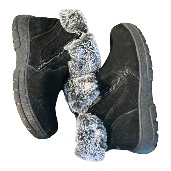 Khombu Jessica Side Zip Booties With Faux Fur Trim Woman’s Size 7M - Picture 7 of 13
